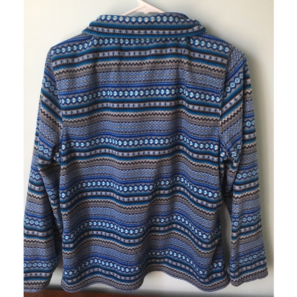 Silverware’s Blue Patterned Zip-Up - Picture 3 of 4